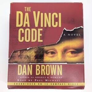 The Da Vinci Code 13 Compact Discs / CDs AUDIO BOOK Novel by Dan Brown - GUC